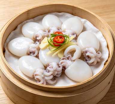 Delicate Steamed Squid
