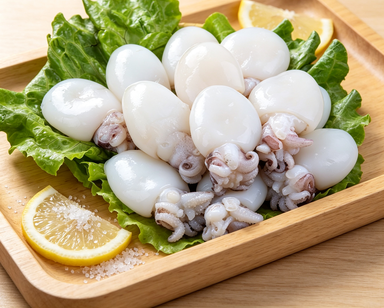 Delicate Steamed Squid