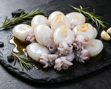 Delicate Steamed Squid